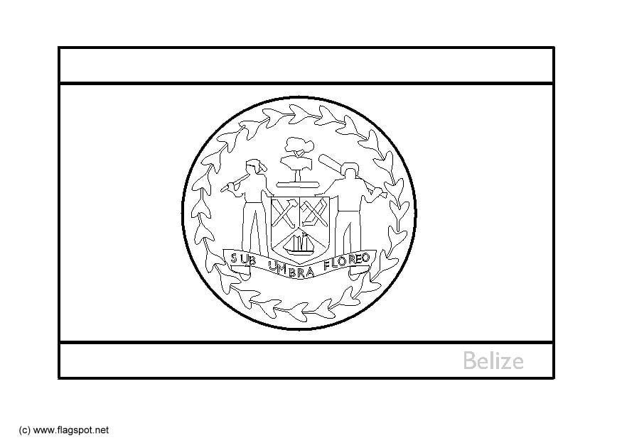 Disegno da colorare belize