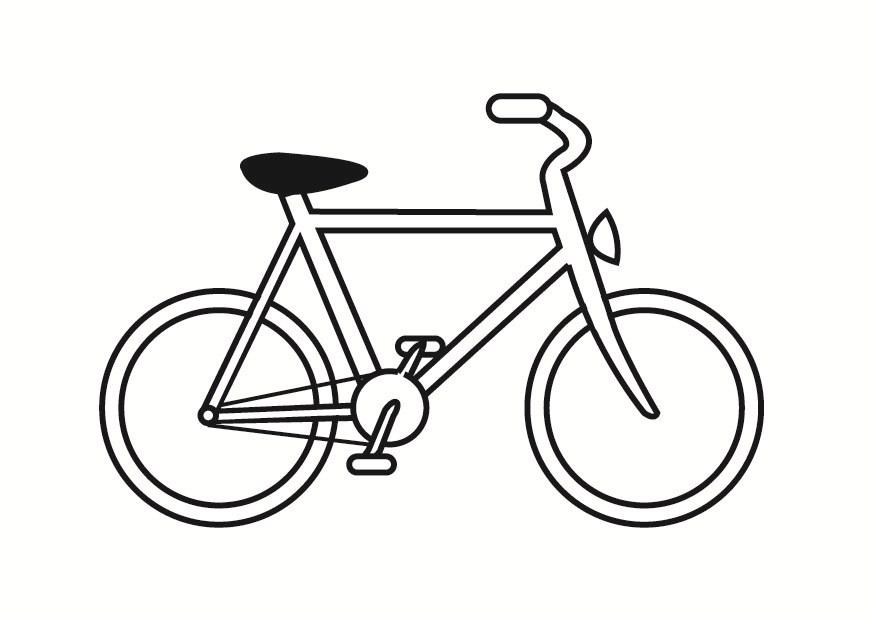 Disegno da colorare bici