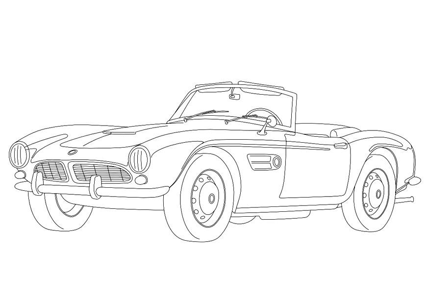 Disegno da colorare bmw 507