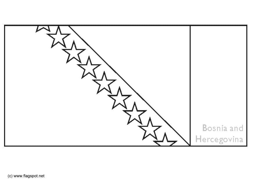 Disegno da colorare bosnia herzegovina