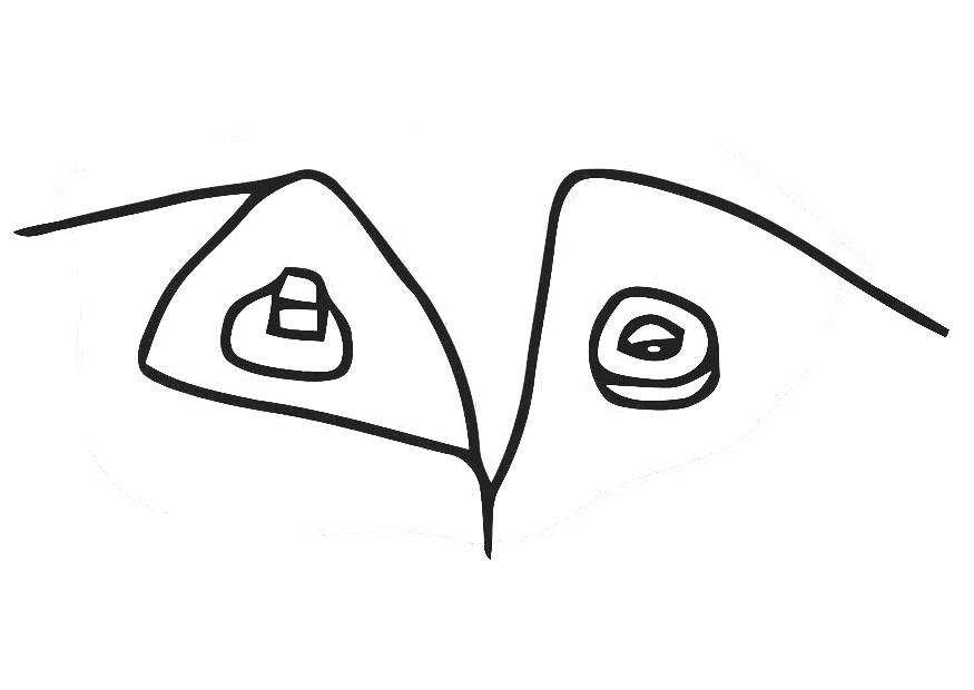 Disegno da colorare bottone a pressione