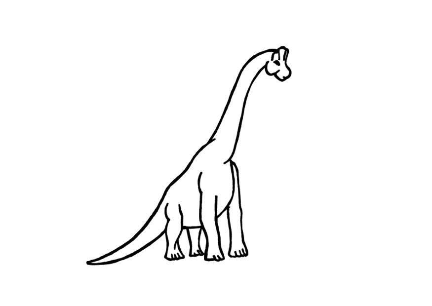 Disegno da colorare brachiosauro