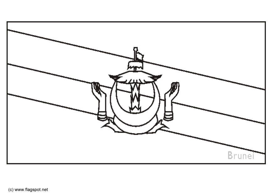 Disegno da colorare brunei