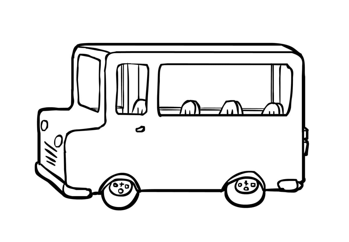 Disegno da colorare bus