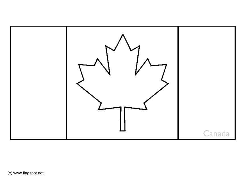 Disegno da colorare canada