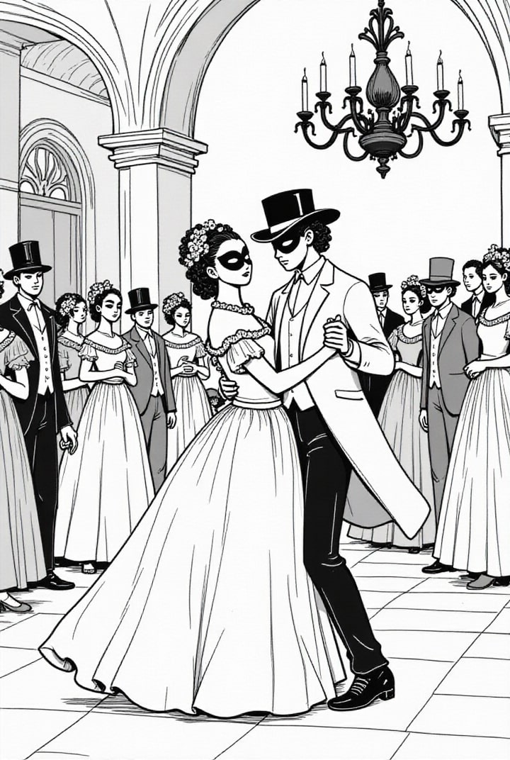Disegno da colorare carnevale a venezia