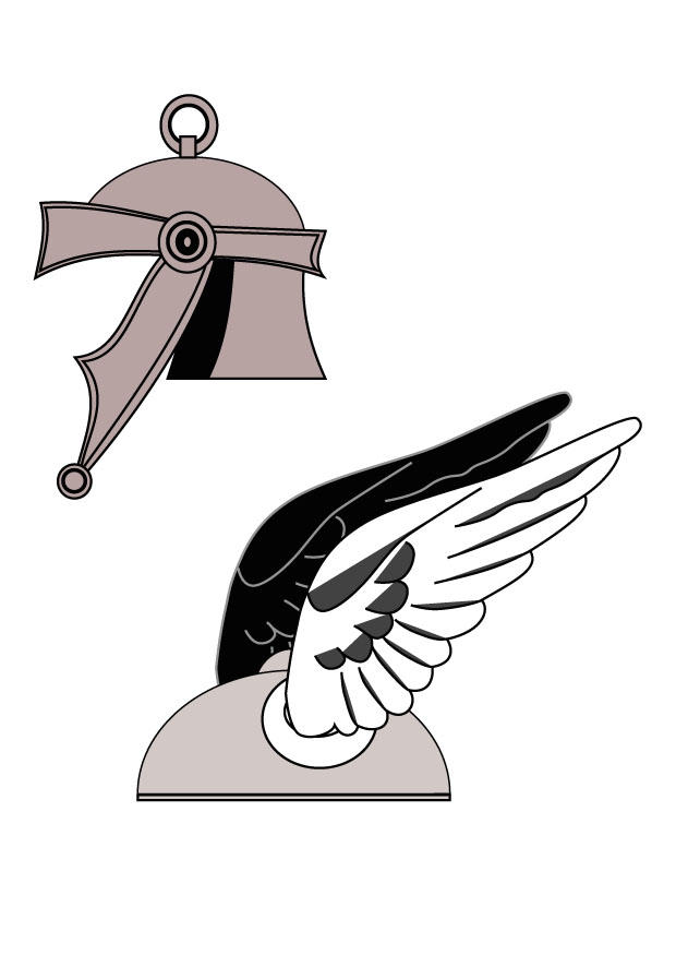 Disegno da colorare casco romano
