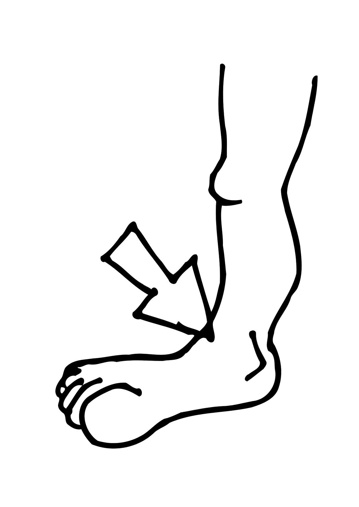 Disegno da colorare cavaglia