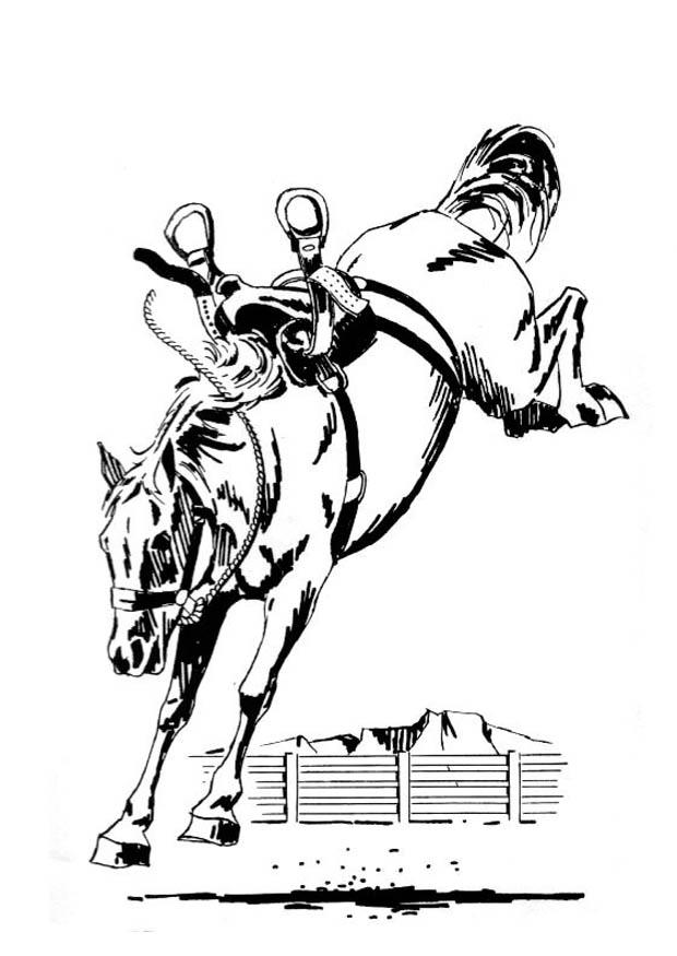 Disegno da colorare cavallo pazzo