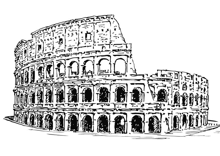 Disegno da colorare colosseo