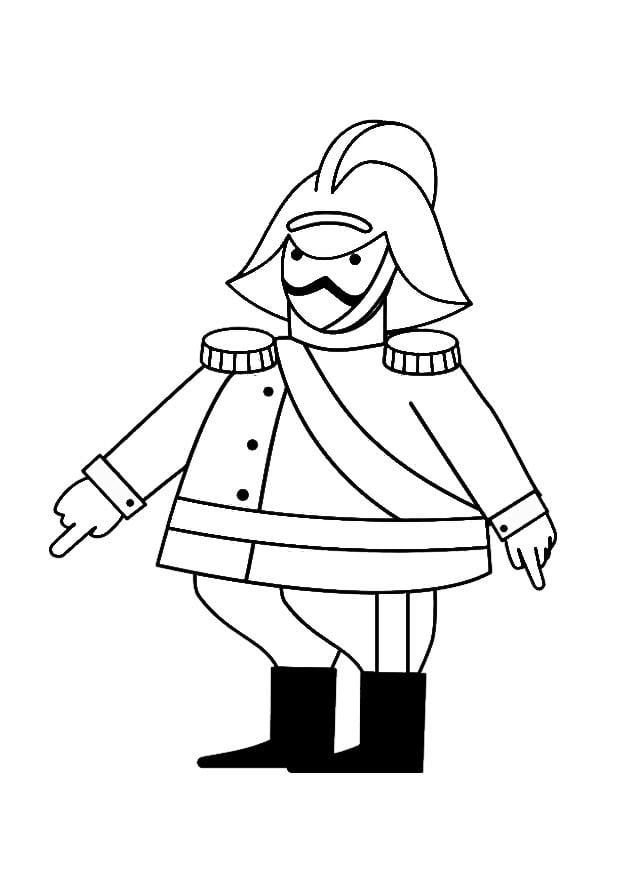 Disegno da colorare comandante