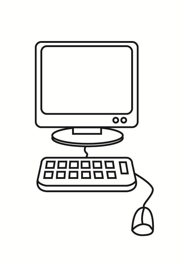Disegno da colorare computer