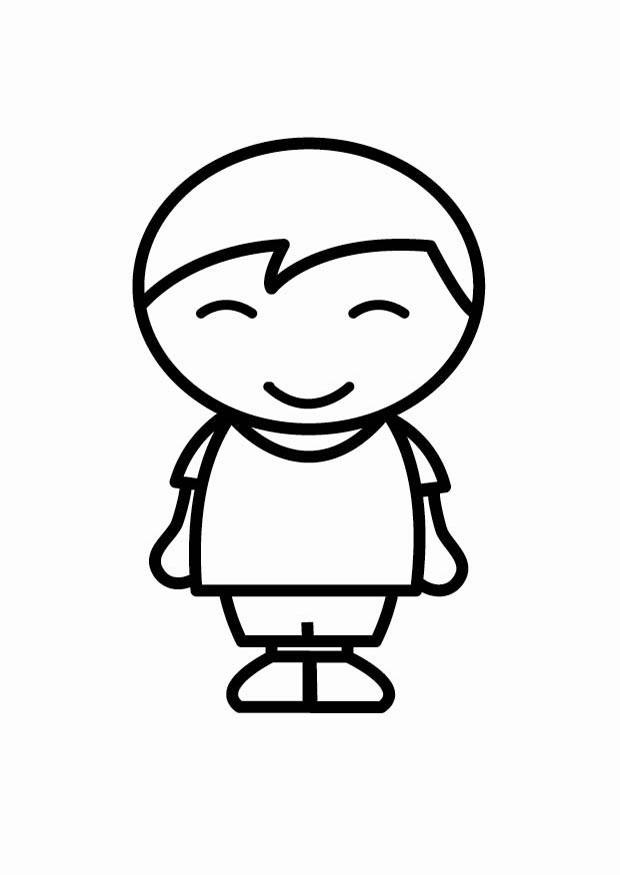 Disegno da colorare contento