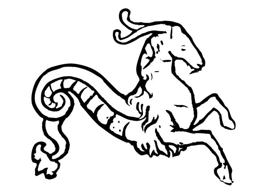 Disegno da colorare creatura mitologica
