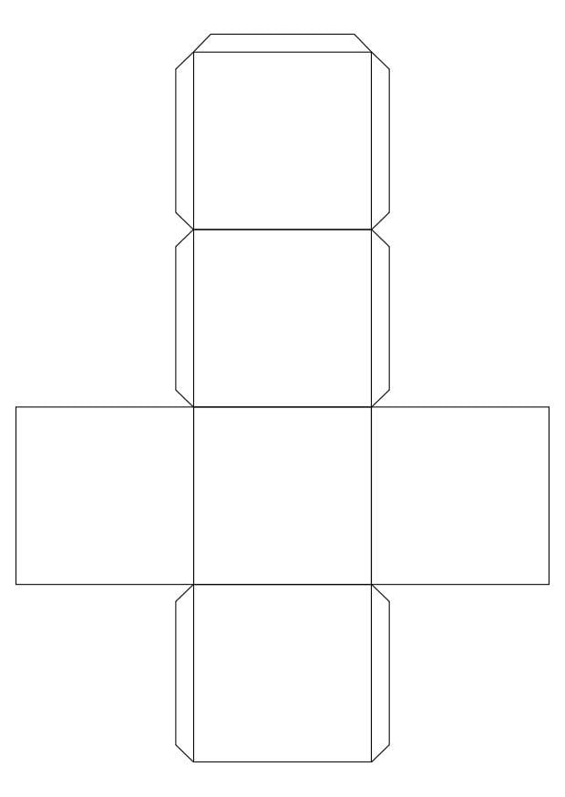 Disegno da colorare cubo