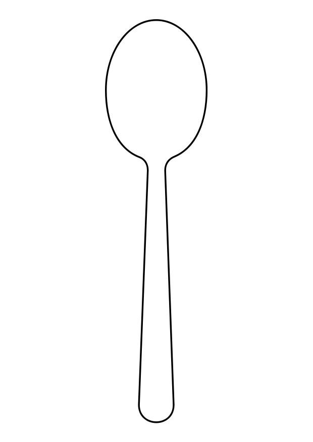 Disegno da colorare cucchiaio