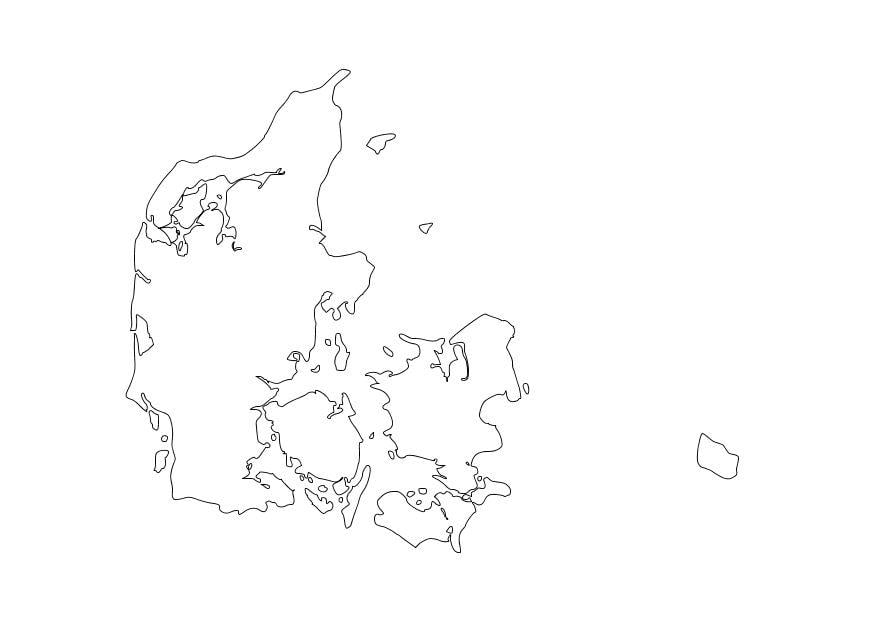 Disegno da colorare danimarca