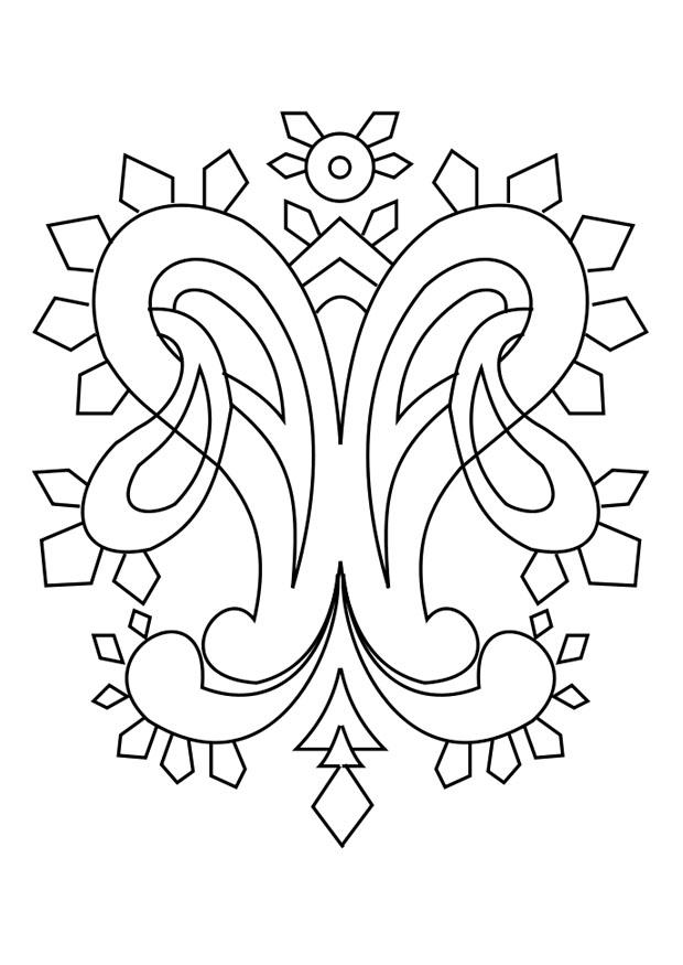 Disegno da colorare decorazione