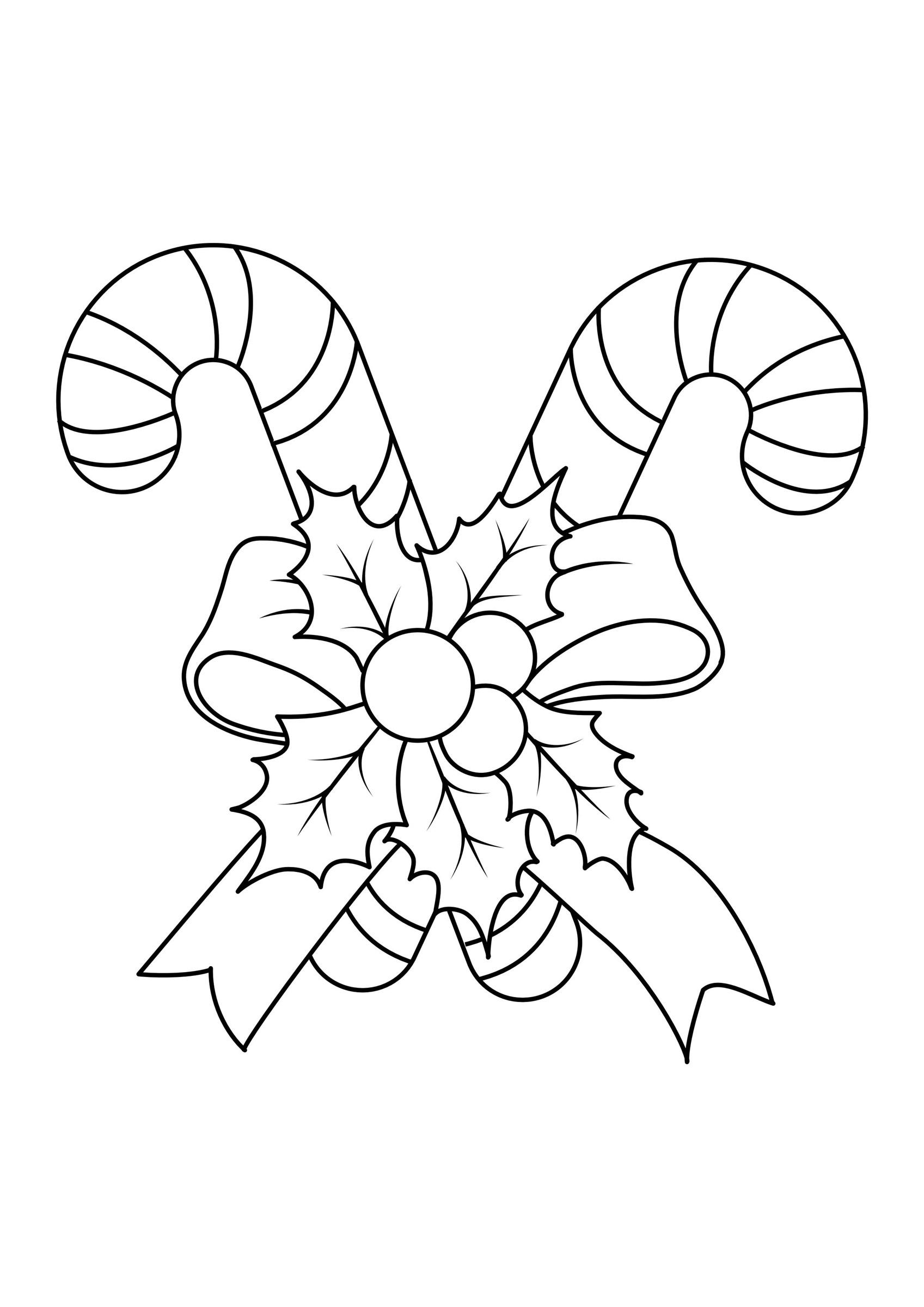 Disegno da colorare decorazioni natalizie