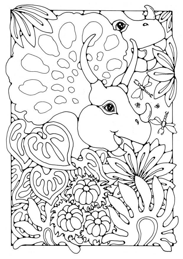 Disegno da colorare dinosauri