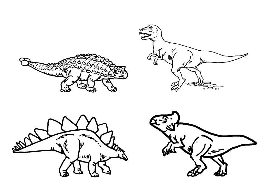 Disegno da colorare dinosauri