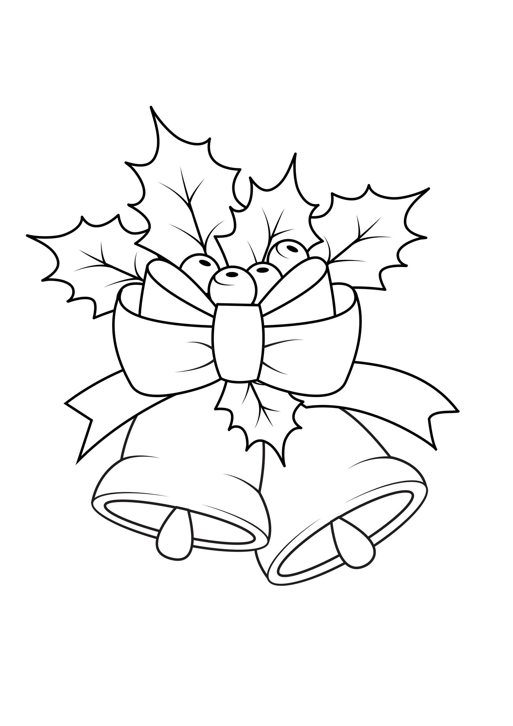 Disegno da colorare disposizione di natale