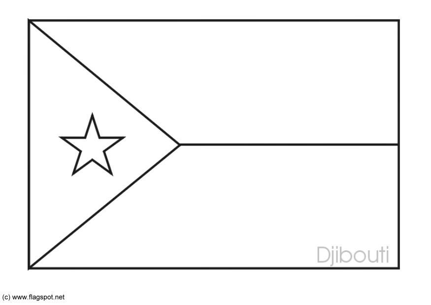 Disegno da colorare djibouti