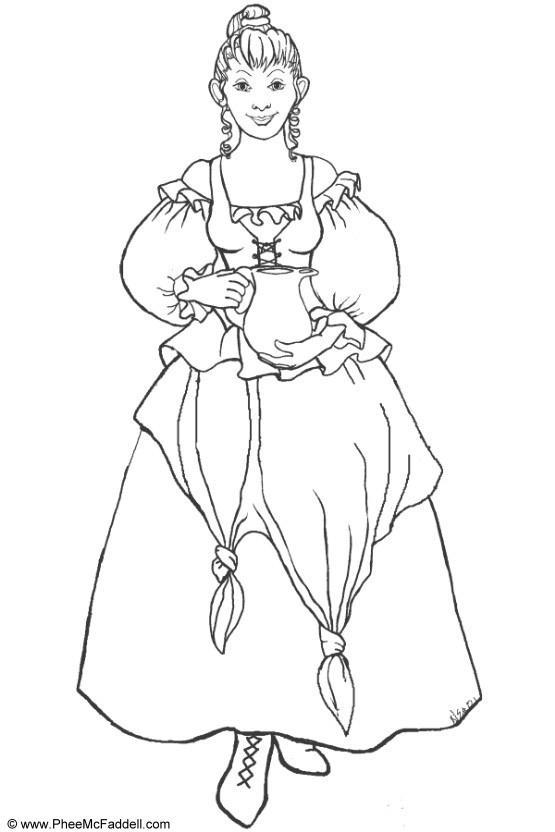 Disegno da colorare donna