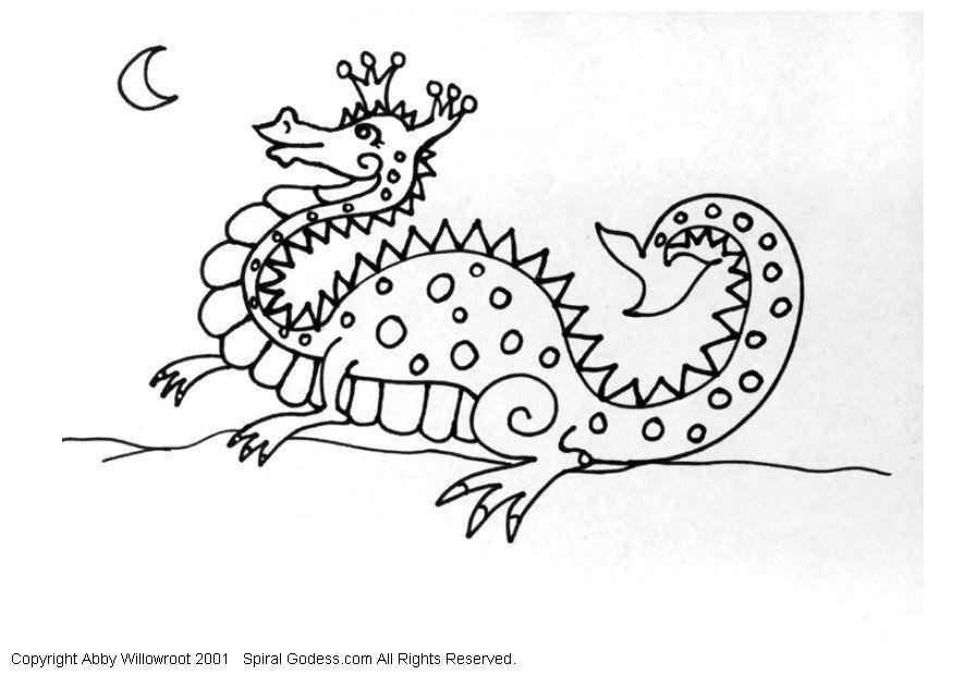 Disegno da colorare dragonetto
