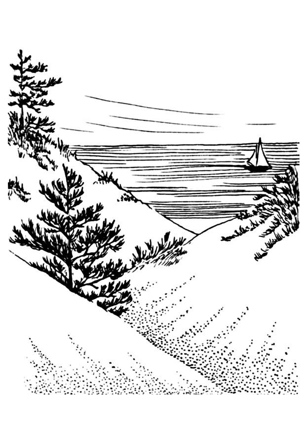 Disegno da colorare dune