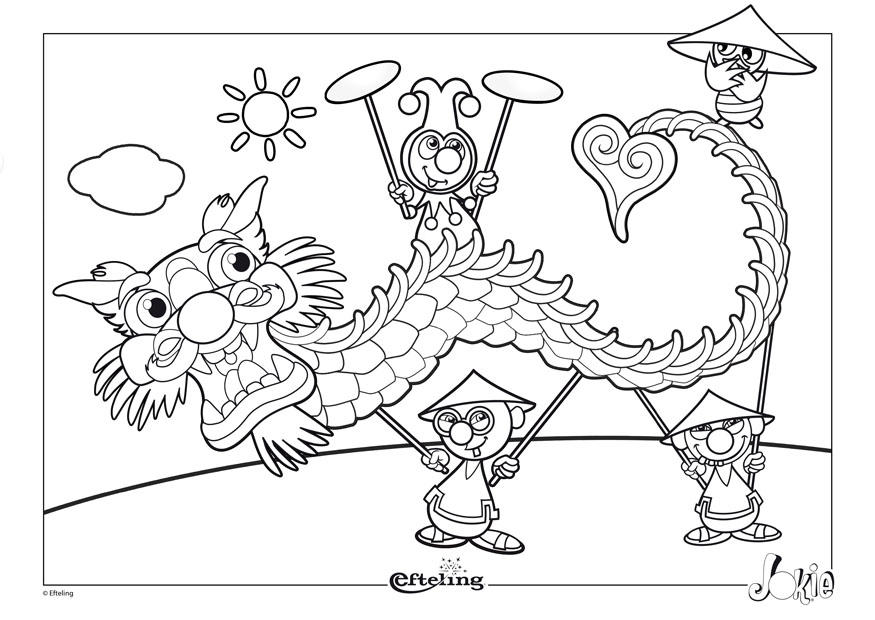 Disegno da colorare efteling - cina