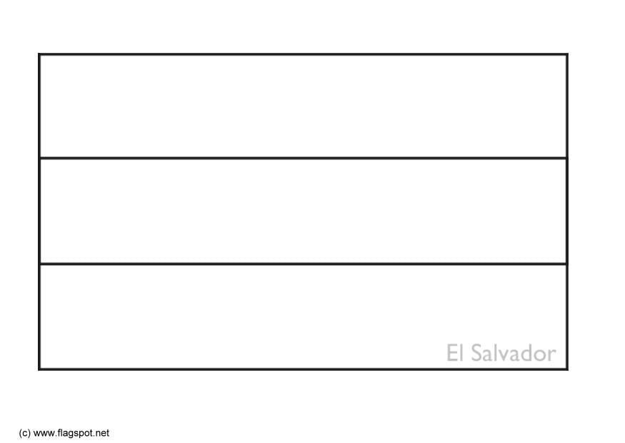 Disegno da colorare el salvador