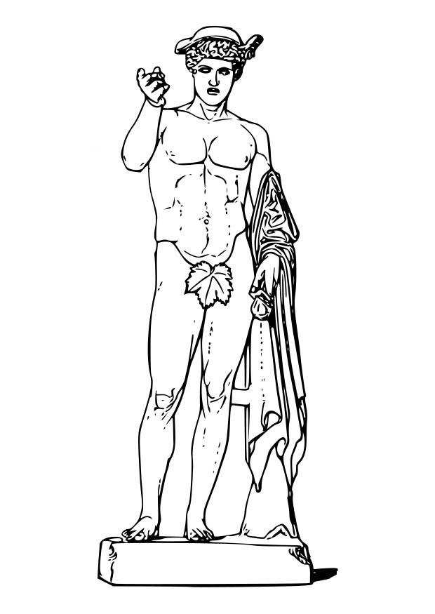 Disegno da colorare ermes