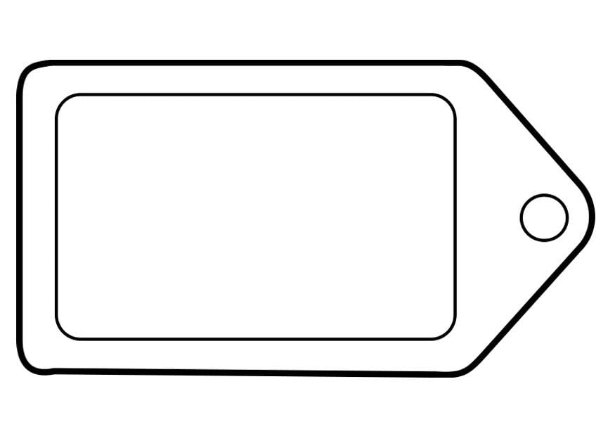 Disegno da colorare etichetta
