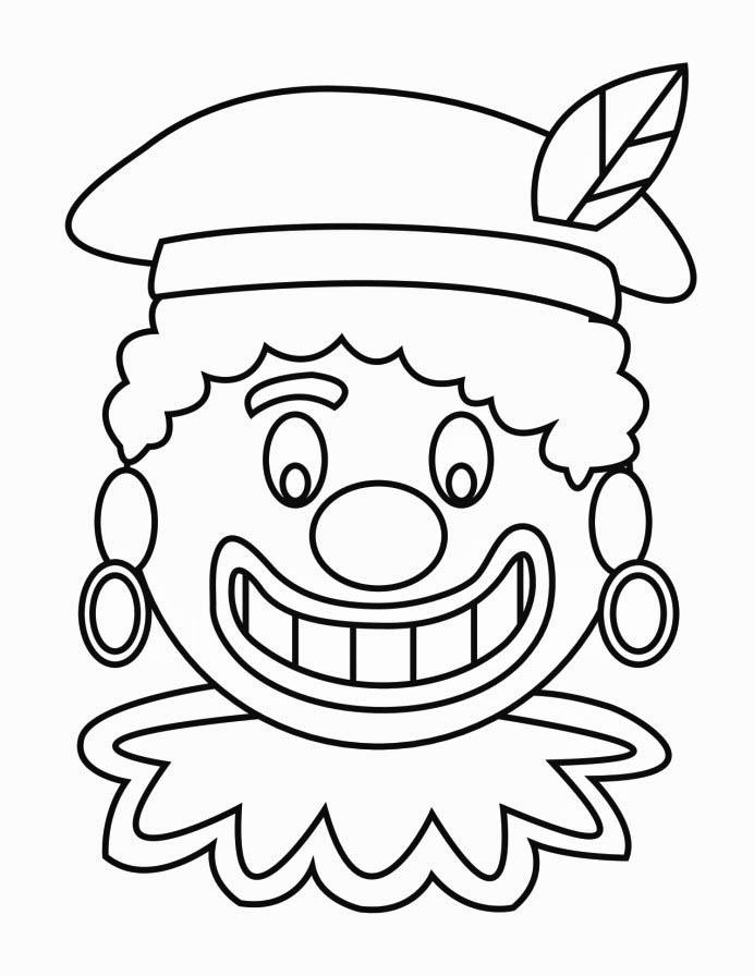 Disegno da colorare faccia san nicola 2