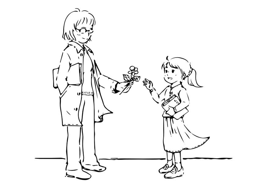 Disegno da colorare fare un regalo