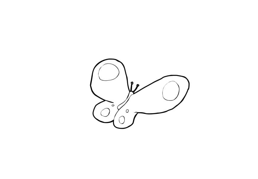 Disegno da colorare farfalla