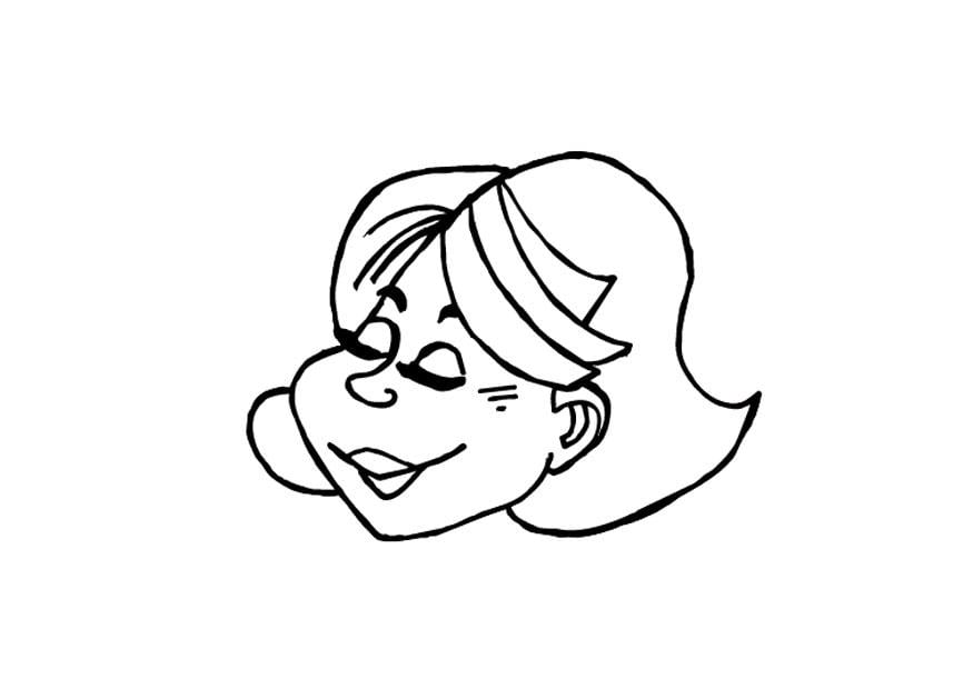 Disegno da colorare felice