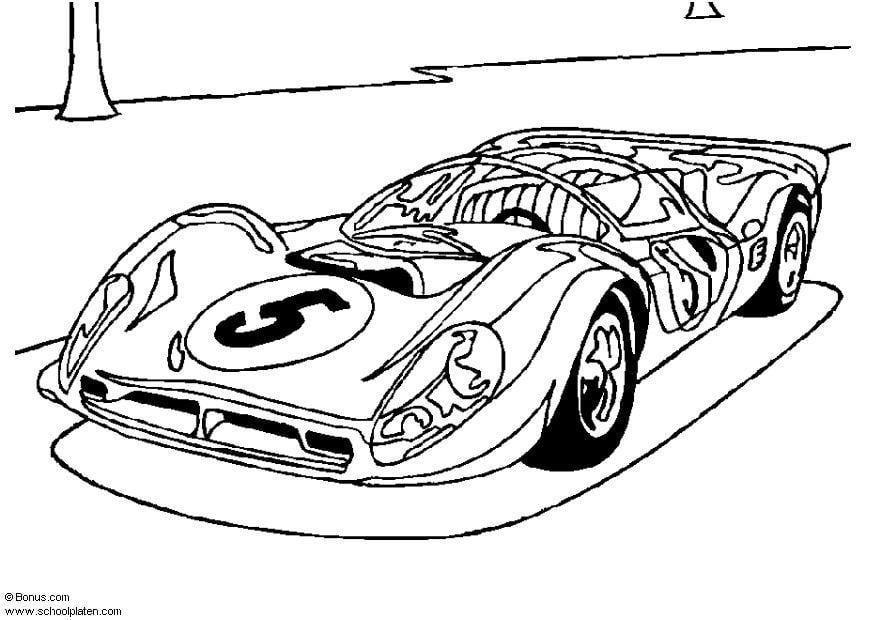 Disegno da colorare ferrari p-4