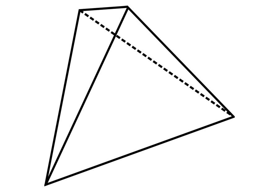 Disegno da colorare figura geometrica - tetradecagono