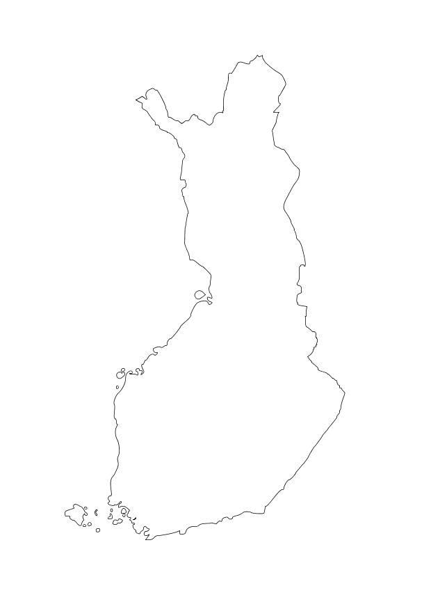Disegno da colorare finlandia