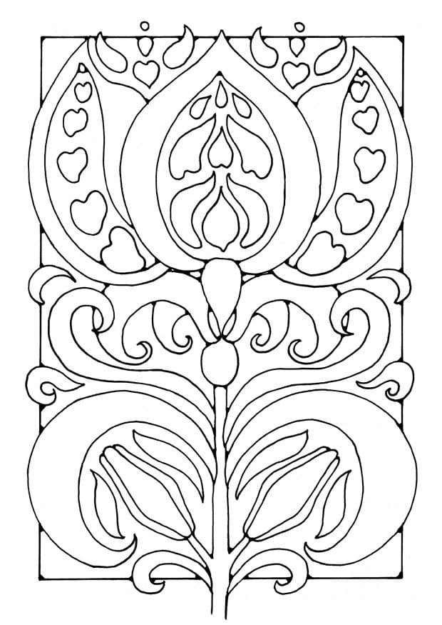Disegno da colorare fiore