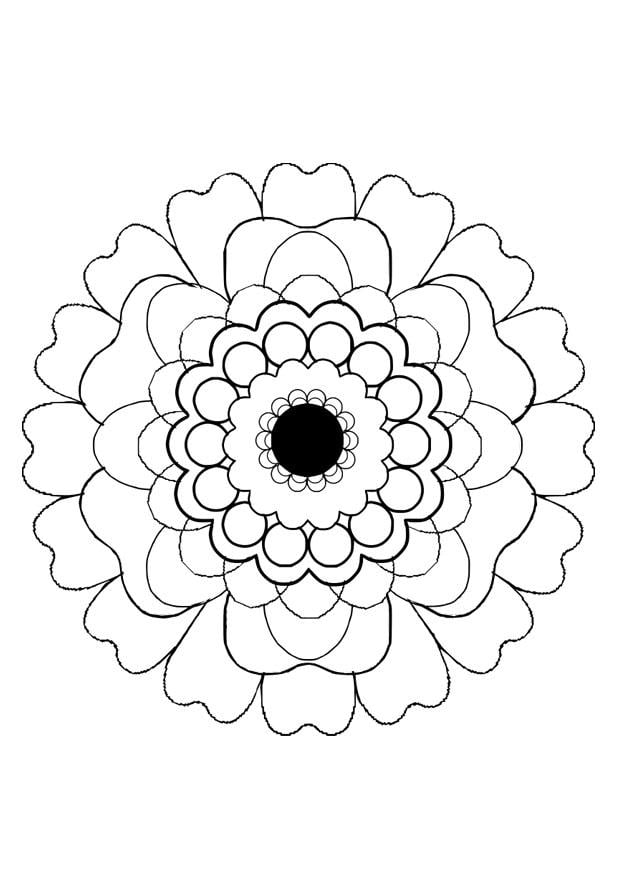 Disegno da colorare fiore