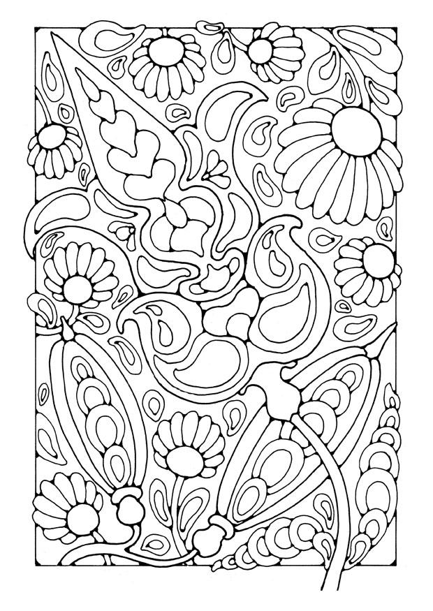 Disegno da colorare fiori