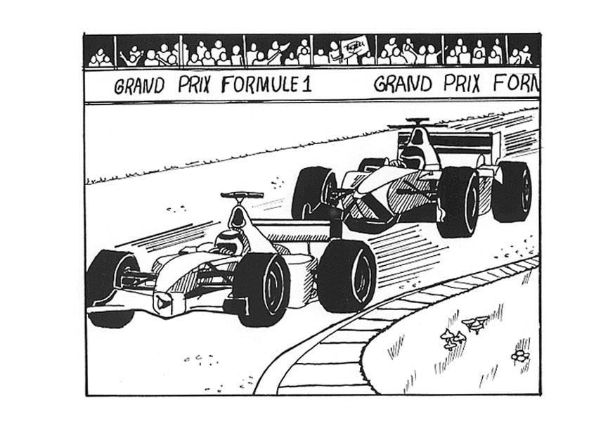 Disegno da colorare formula 1