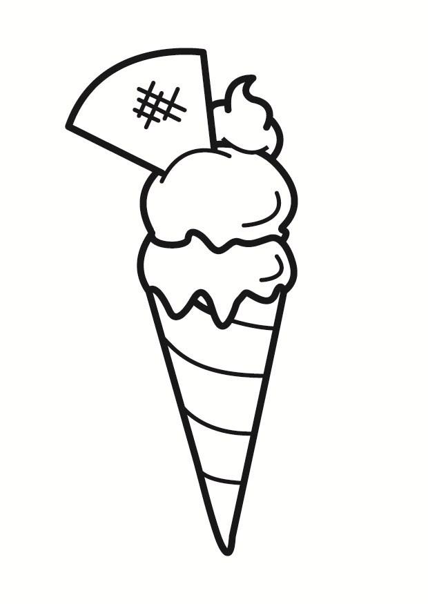 Disegno da colorare gelato