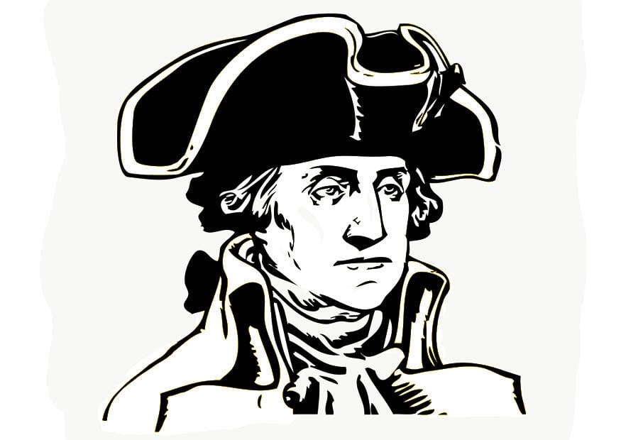 Disegno da colorare george washington