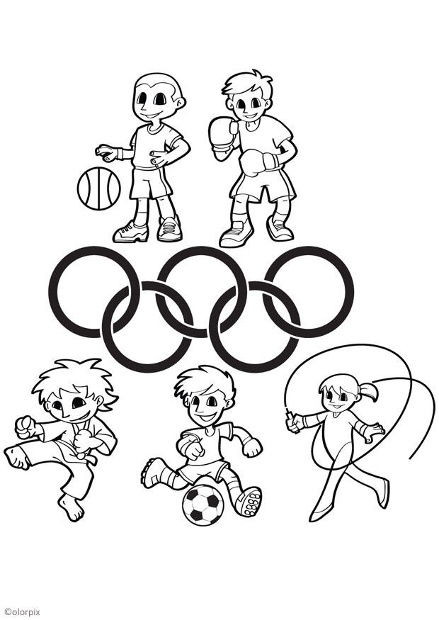 Disegno da colorare giochi olimpici