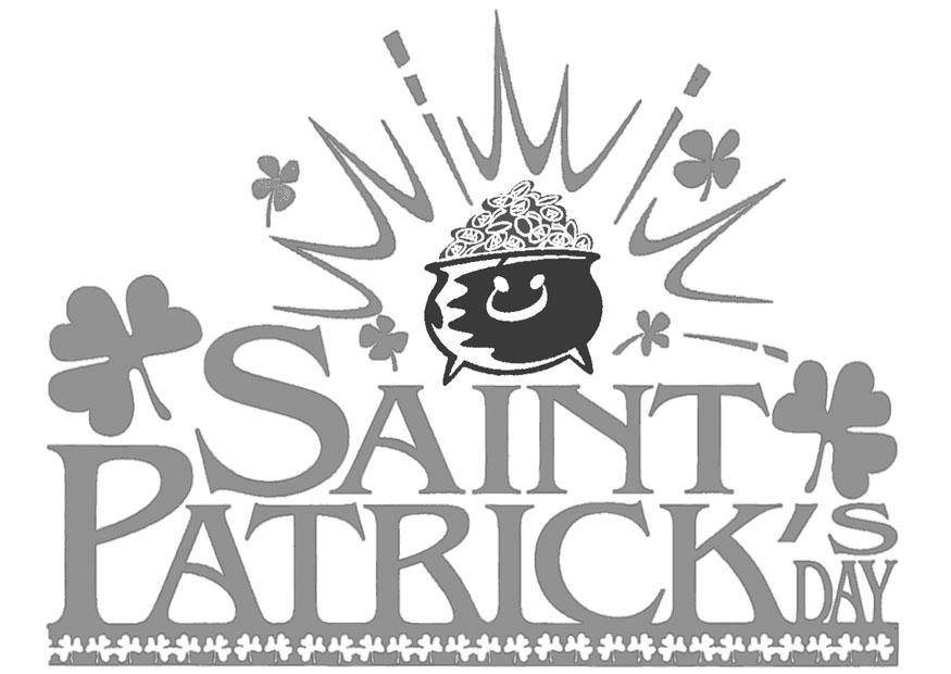 Disegno da colorare giorno di san patrizio