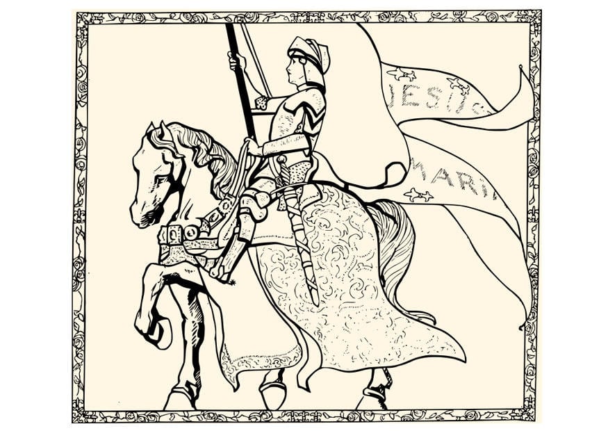 Disegno da colorare giovanna darco